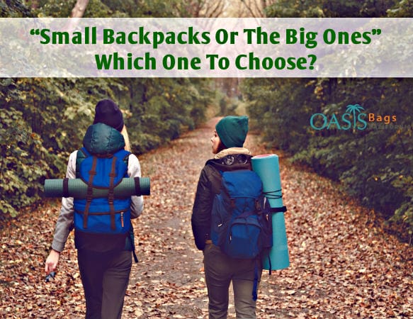 Small Backpacks Or The Big Ones: Which One To Choose by Oasis Bags