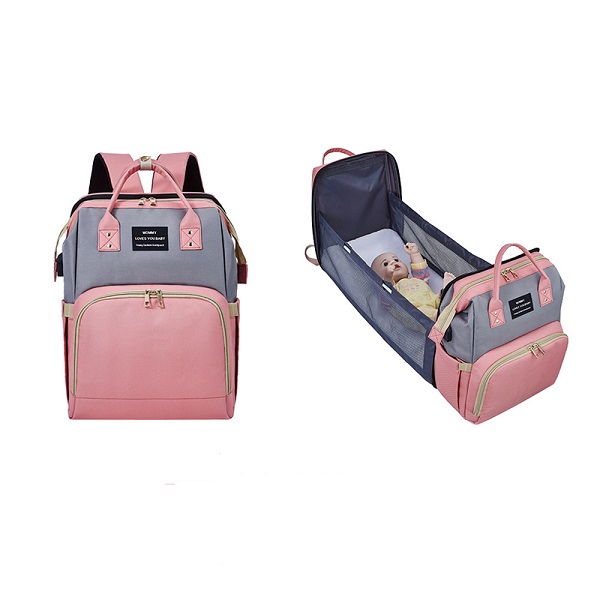 Pink Soft Floral Diaper Bags