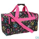 Black Printed Lady Mallets with Neon Piping Bag Wholesale