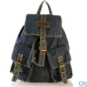 Cowboy Dark Blue Jean Backpack Wholesale