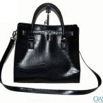 Croc Style Ladies Ebony Handbag Wholesale