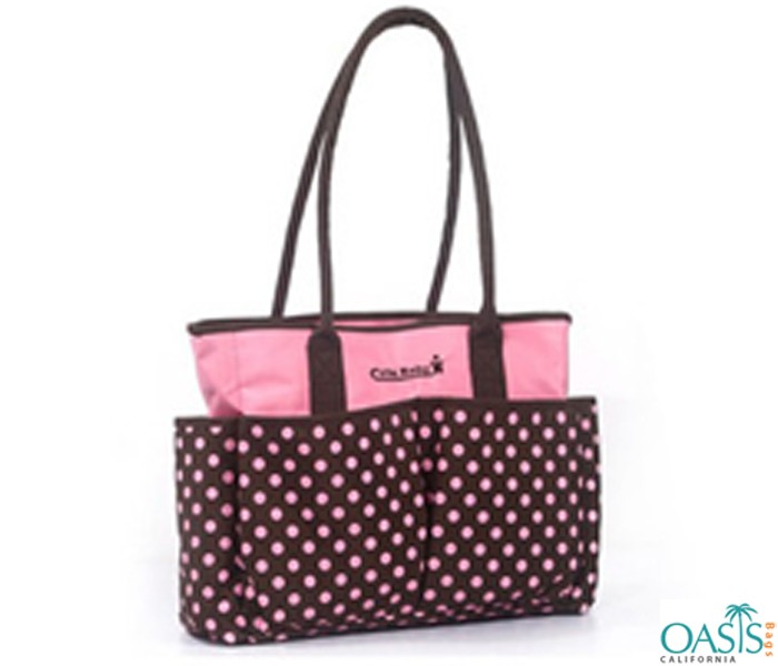 Wholesale Fashionable Double Colored Compartment Diaper Bags USA, Australia