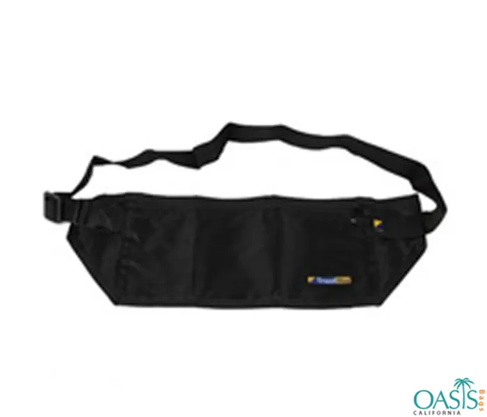 High Designer Black Waist Pouch Wholesale