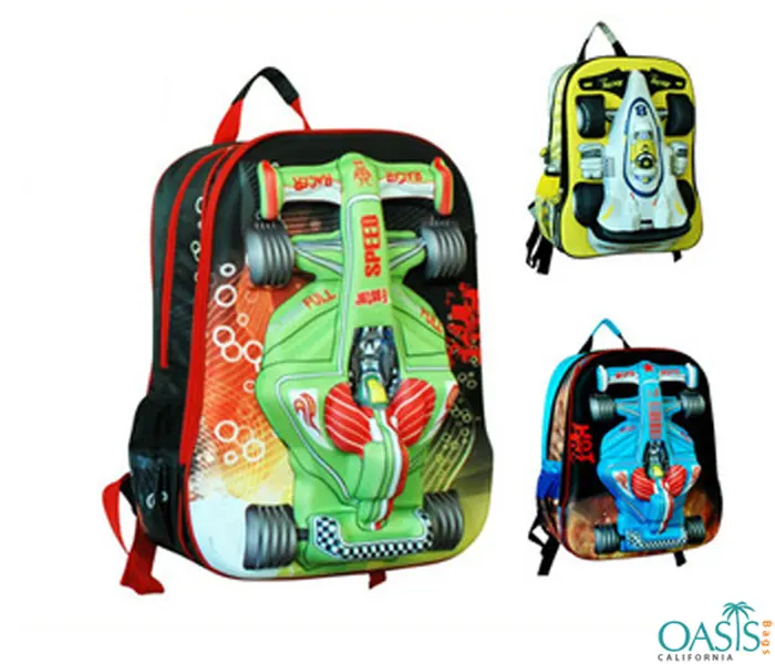 Hot Wheel Designed Backpacks for Boys Wholesale