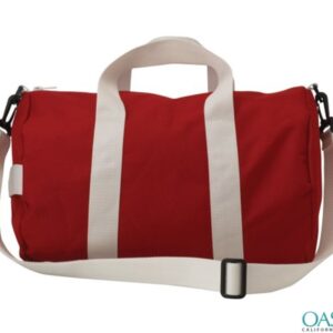Bulk Red and White Custom Private Label Gym Bags Wholesale Manufacturer in USA, Canada, Australia