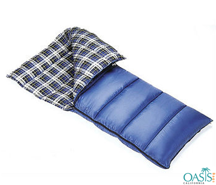 Side Zipper Checkered Sleeping Bag Wholesale