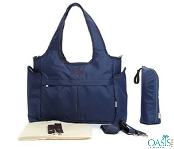 Smart Navy Broad Belt Diaper Bag Wholesale