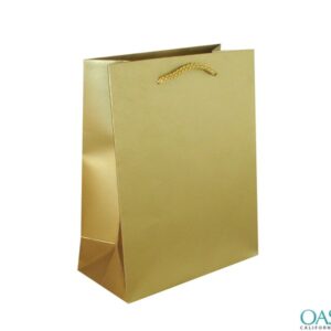 Bulk Smooth Golden Custom Private Label Gift Bags Wholesale Manufacturer