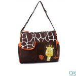 Soft Chocolate Giraffe Motif Diaper Bag Wholesale