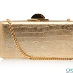 Stunning Golden Box Clutch Bag Wholesale