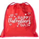 valentines day drawstring gift bag