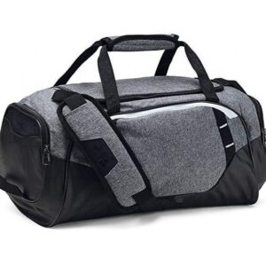 suave black and grey gym duffel bag