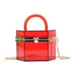chain acrylic box clutch bags