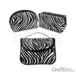 black and white pouch bag