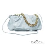 elegant blue ladies pouch