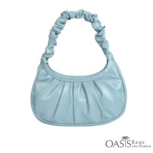 sky colored gorgeous ladies pouch bag