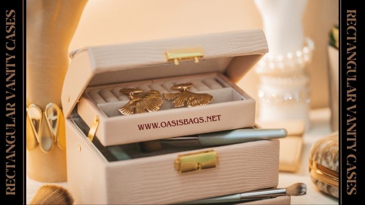 Travel Friendly Rectangular Vanity Cases bulk rectangular vanity cases vendor