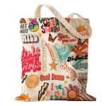 printed cotton canvas tote bag wholesale