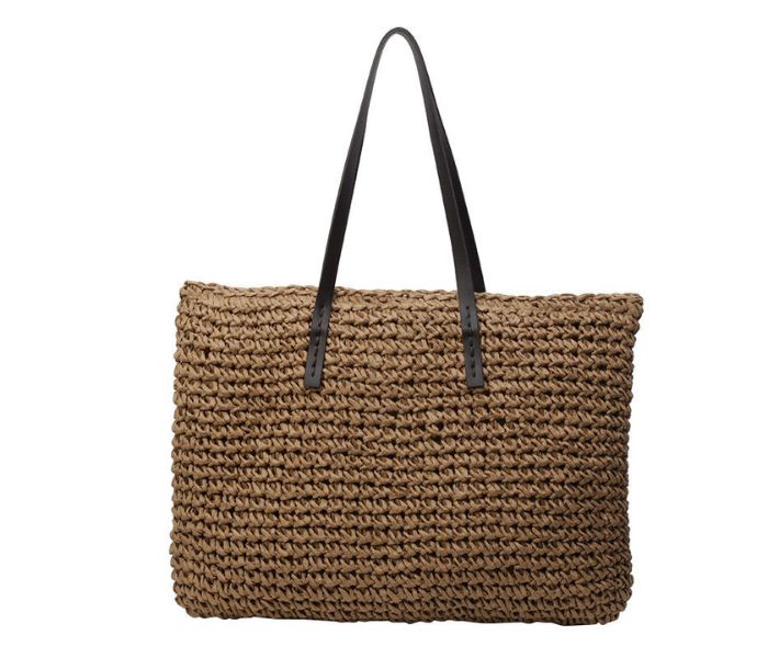 bulk brown woven tote bag