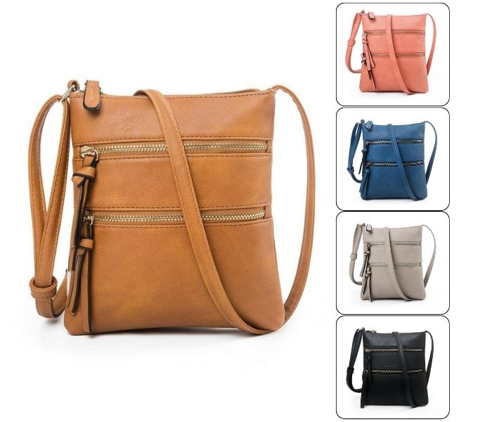 bulk leather sling crossbody bags