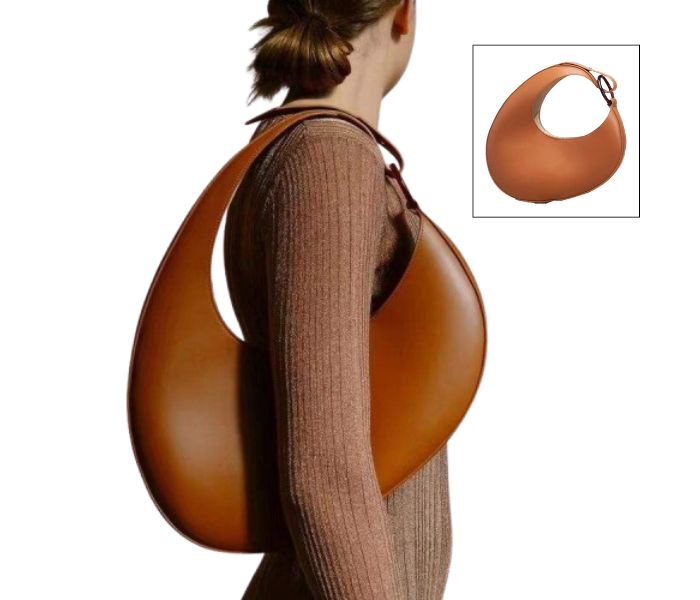 crescent moon PU shoulder bag suppliers