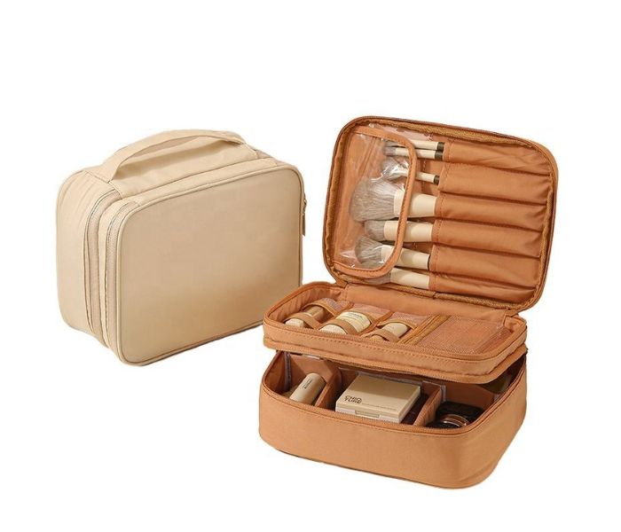 wholesale double layer make-up bag