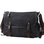 black unisex canvas messenger bag manufacturers