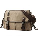 casual unisex canvas messenger bag supplier