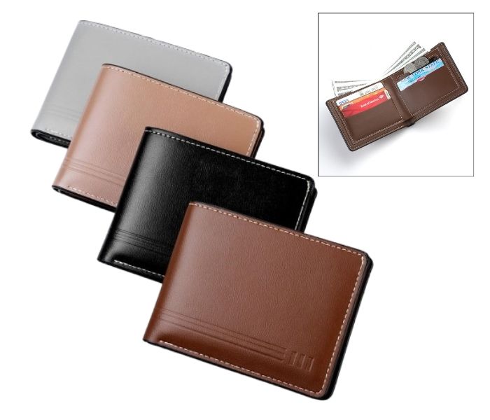 pu leather short classic business portable wallet suppliers