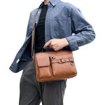 bulk vintage pu leather messenger bag suppliers