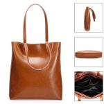 bulk waxy leather shoulder tote bag suppliers